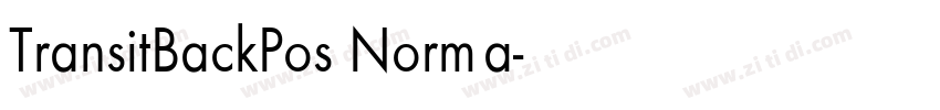TransitBackPos Norma字体转换